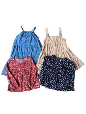 Baby Gap 100% Cotton Girls Clothes 2 Dresses 2 Tops Size 4T